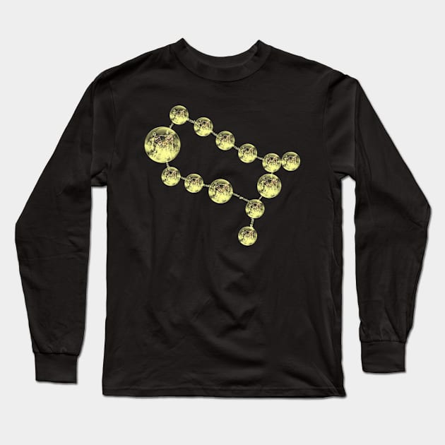 New Gemini zodiac constellation Long Sleeve T-Shirt by INDONESIA68